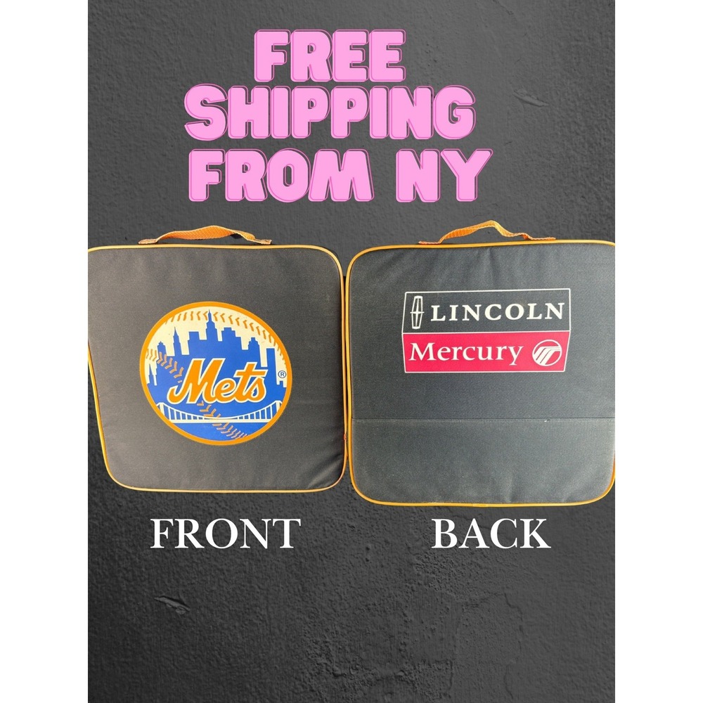 NEW YORK METS MLB STADIUM SEAT CUSHIONS LINCOLN MERCURY